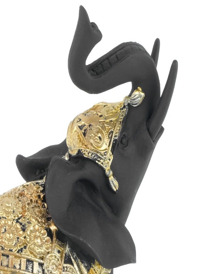 TRANSGOOD Lucky Elephant Statue - Feng Shui Decor, 5.5 Inch Small Home Decoration (Black) - Image 4